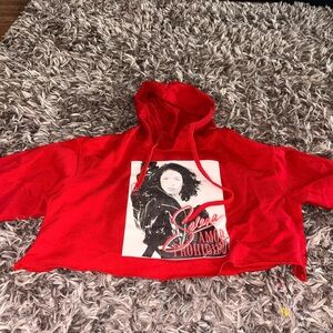 Red Selena Graphic Hoodie Large
